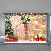 Aperturee - Glitzernde verschneite Frohe Weihnachtsnacht Feiertagskulisse